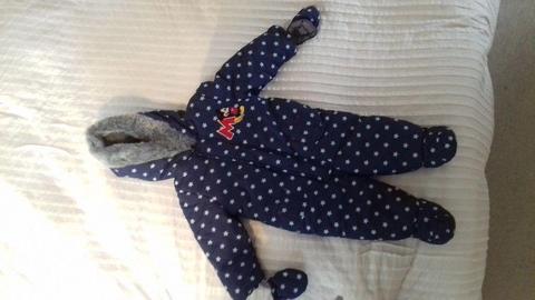BHS. Disney boys snow suit. 9-12 months. New no tags never worn