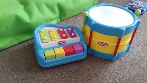 Little tikes drum and musical instrument