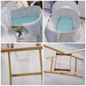 Moses basket crib and stand Mamas and Papas