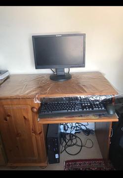 Computer and desk
