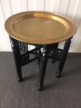 BRASS TRAY TABLE