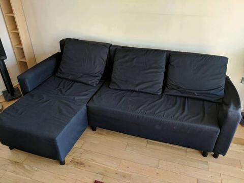 Ikea black sofa bed