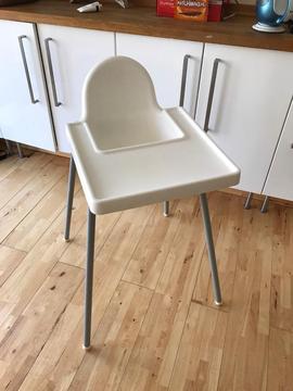White IKEA highchair