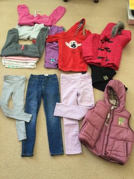 Winter bundle girls clothes age 5 incl. coat & body warmer-£10