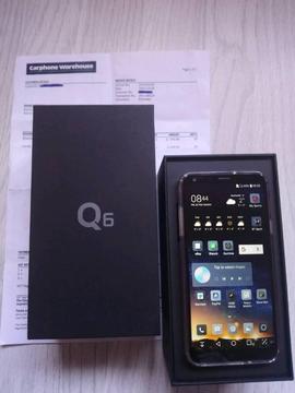 LG Q6 32GB in Platinum Brand New with purchase receipt