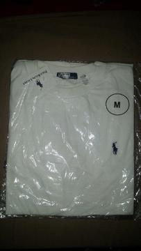 Mens White Medium Ralph Lauren T Shirt