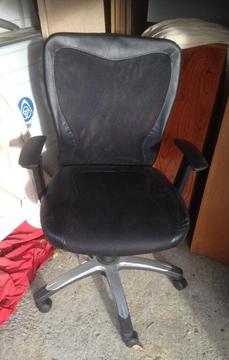 office chair swivel faux leather on wheel