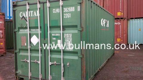 20ft shipping containers for sale - CSC plated, steel container, storage container, site container