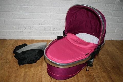 iCandy Peach 3 lower twin CARRYCOT pink Fuchsia CAN POST