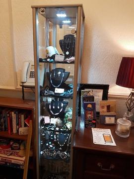 Two Display cabinets with locks