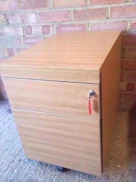 Filing cabinet with key