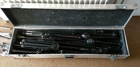Microphone stand flight case