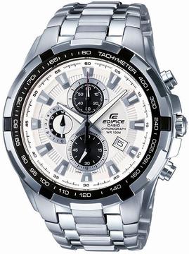 Casio Edifice Stainless Steel White Dial Men's Chronograph EF-539D-7AVEF