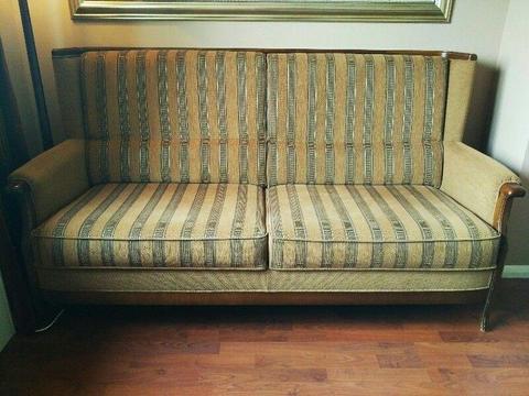 A lovely Vintage Danish 2 piece suite sofa