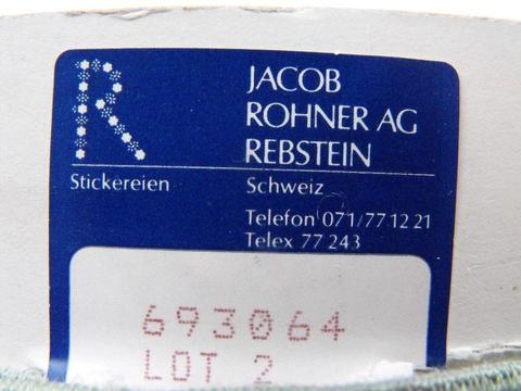 Vintage Jacob Rohner AG Rebstein, Embroidered Wide Trim – total 58.5 metres