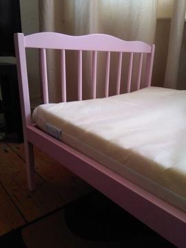 Pink Toddler Wooden Bed
