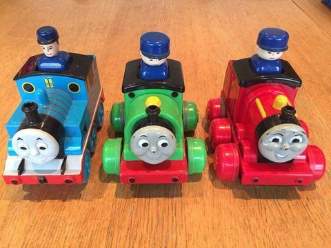 Thomas The Tank Engine Push And Go with Percy and James, collectors job lot