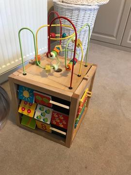 Toddler activity cube