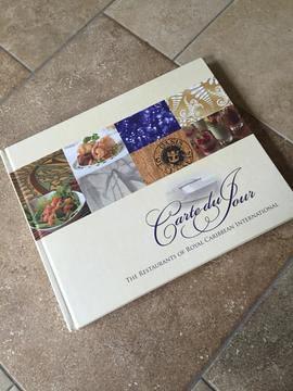 Large Luxury Cookery Book - Recipes From The Speciality Restaurants On Royal Caribbean Cruise Ships