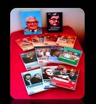 RONNIE BARKER BUNDLE - 13 ITEMS - DVDS & PAPERBACK BOOKS - FOR SALE