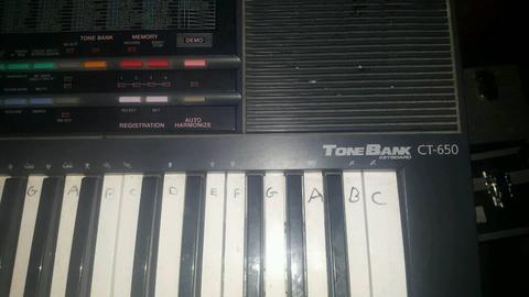 CURRENTLY SOLD OUT Casio ToneBank CT650 Portable Electronic Keyboard Synthesizer Midi Piano Vintage
