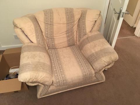 Free sofa, armchair, desk and a bed