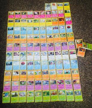 Just over 200 Pokemon cards