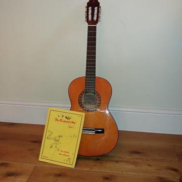 3/4 size acoustic guitar