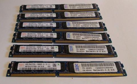 32GB 8x4GB VLP 10600R PC3L server and workstation memory low profile