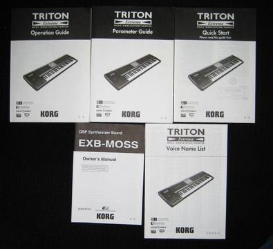 Korg Triton Extreme 61 Key Synthesizer/Sampler/Workstation / Drum Machine with fitted Moss board