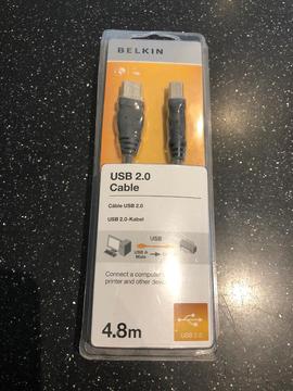 USB 2.0 Cable 4.8m Brand New