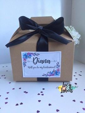 Personalised Custom Bridesmaid Proposal Boxes Gift