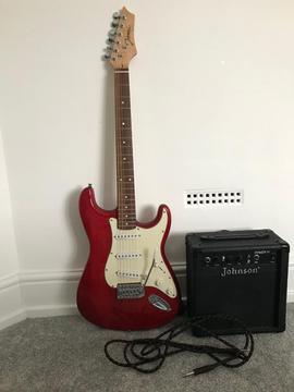 Johnson electric guitar and amplifier