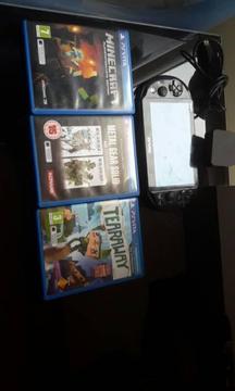 PS Vita 3 games 16gb sd card ex condition