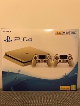 Gold PS4 / PlayStation Limited Edition *rare* brand new / boxed