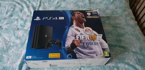 Sony ps4 pro...boxed with fifa 18