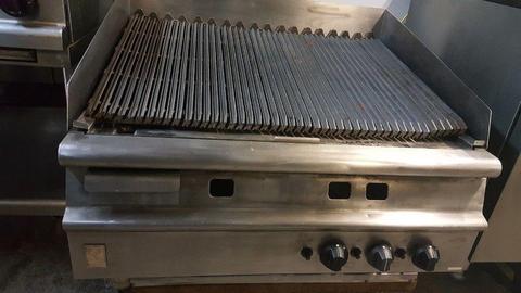 MADE IN UK PRE-OWNED FALCON 3 BURNER LONG CHAR GRILL NATURAL GAS 90 CM PERI PERI GRILL LATEST MODEL