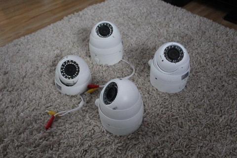 L@@K 4 CCTV CAMERAS GT896TVIW – White TVI HD+ Eyeball CCTV , FULL HD