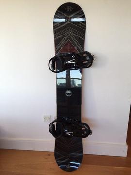 Ride Prophet 161cm Snowboard with Burton Cartel Bindings and Snowboard Bag - Superb Package!
