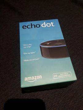 Amazon Echo Dot 2nd (current) generation speaker with Alexa. Boxed, mint