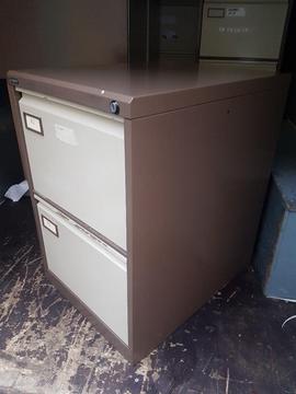 Roneo 2 drawer metal filing cabinet