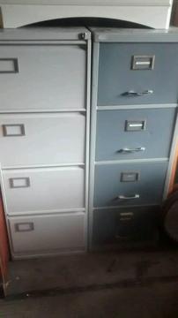 TWO RETRO FILLING CABINETS BOTH GOOD CONDITION BUT NO KEYS