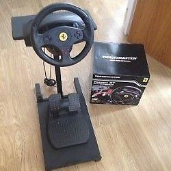 PS3 and PC Compatible Thrustmaster Ferrari GT Experience Racing Wheel with pedal and stand