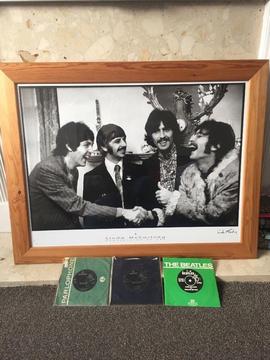 Beatles record and picture