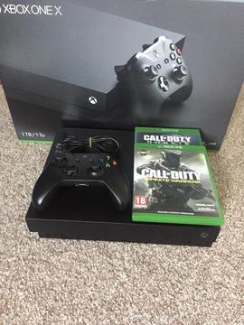 Xbox One X With 2 Games