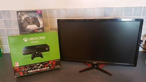 Xbox one with gaming monitor