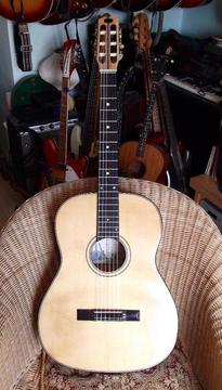 VERY RARE HAND MADE NYLON STRING GUITAR BY MASETTI, ITALY, 1960. COLLECTORS ITEM
