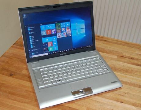 Toshiba Windows 10 Laptop, Web-Cam, Wi-Fi, Case - Excellent Condition