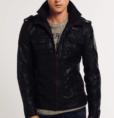 Superdry leather jacket