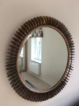 Large circular mirror